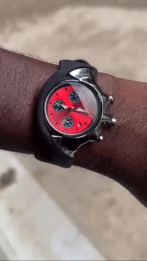 Okley silicon rubber strap wristwatch