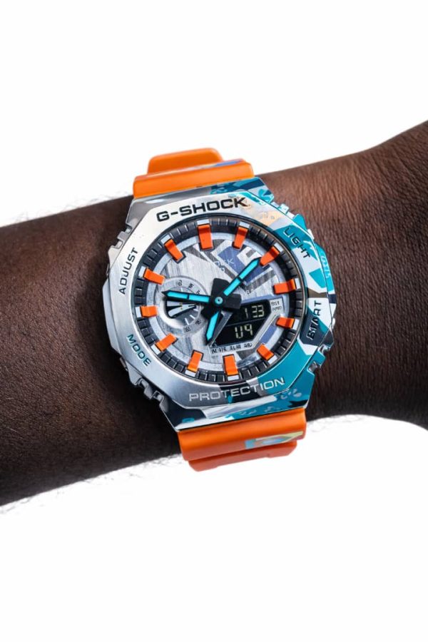 G-Shock GA2100 Water Resistant Rubber Strap Wristwatch