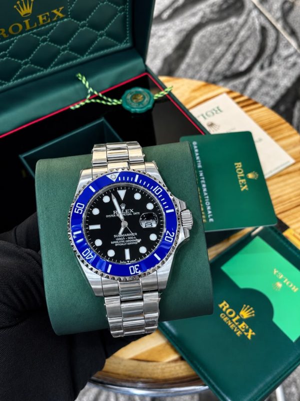 Rolex Blue Submarine Bracelet Strap Mens Watch