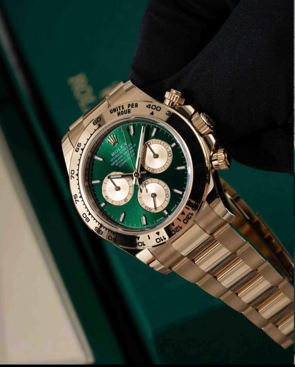 Rolex Yellow Gold Bracelet Strap Mens Watch